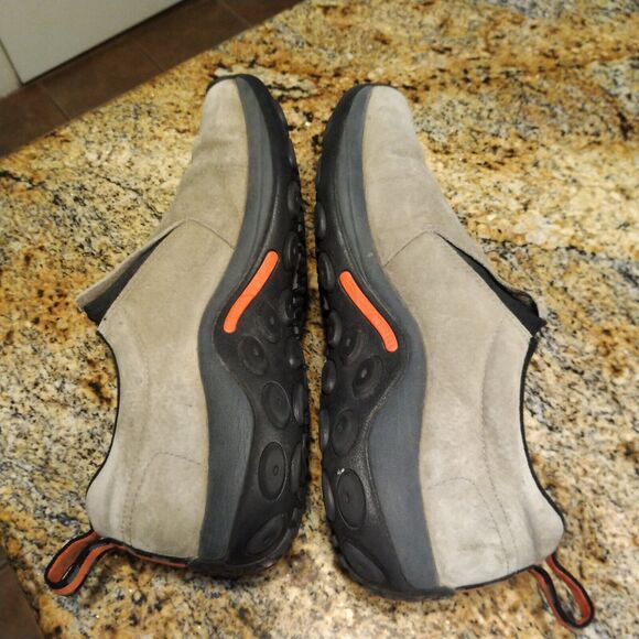 Merrell Men's Slip-On Shoes Grey Suede Loafers Jungle Moc Boulder US 11 J98931 - Picture 7 of 12